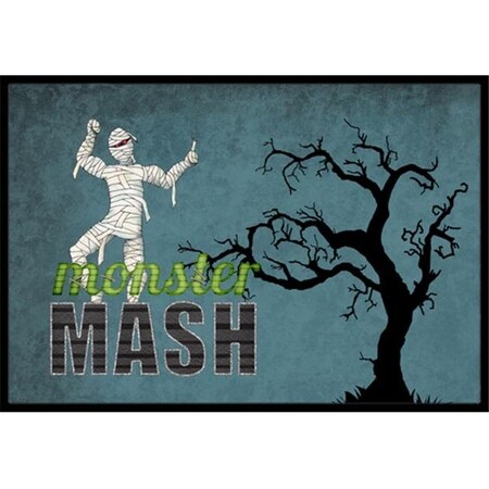 Carolines Treasures Carolines Treasures SB3019JMAT Monster Mash With Mummy Halloween Indoor Or Outdoor Doormat; 24 x 36 in. SB3019JMAT